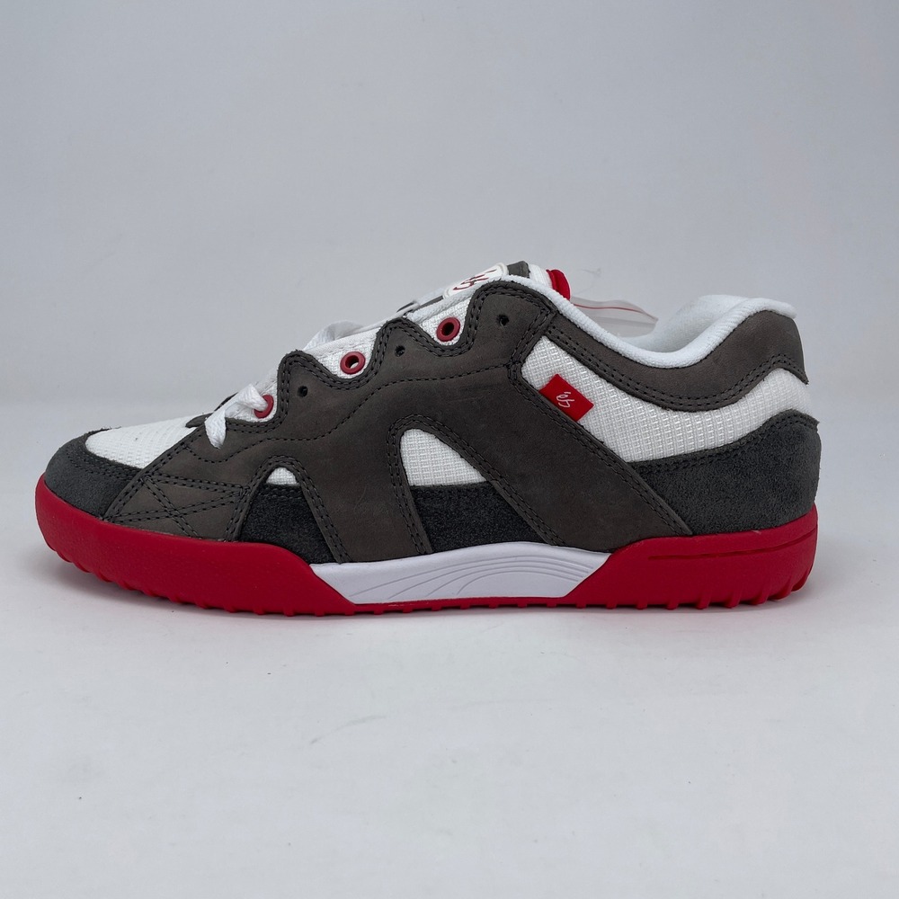 eS One Nine 7 Mens 11 Grey White Red Chunky Skate Shoes Classic Y2K Retro NIB